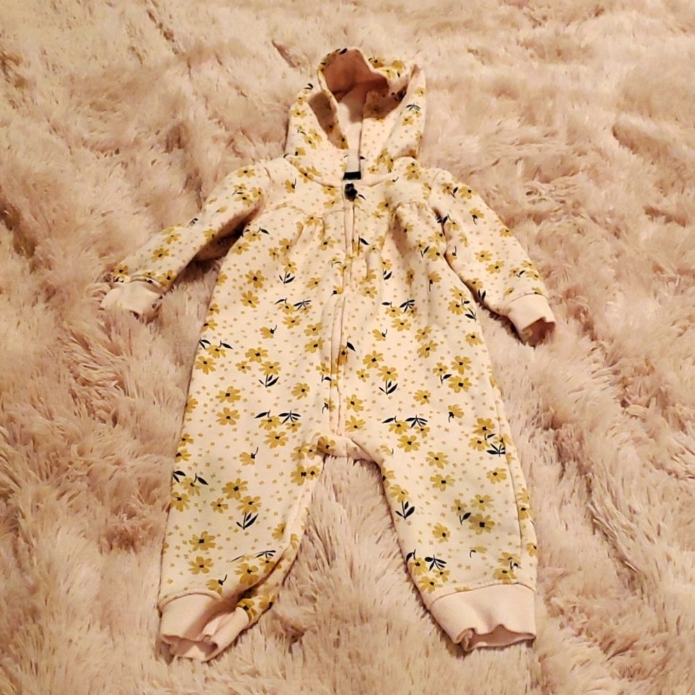 Carter's 12month zip-up hoodie onesie